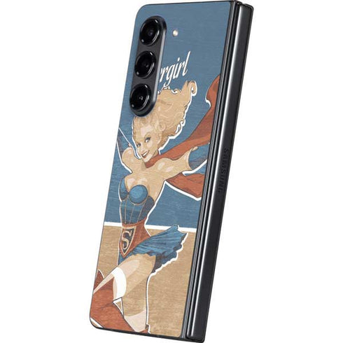 DC Comics Bombshells Supergirl Galaxy Z Fold5 5G Skin